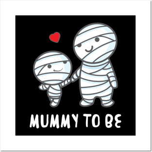 Mummy To Be' Funny Halloween Posters and Art